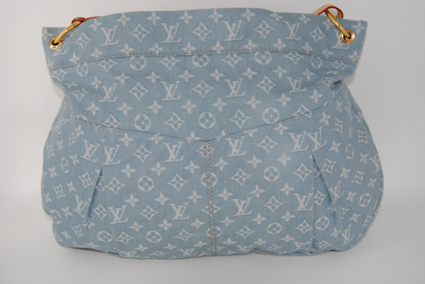 Louis Vuitton Monogram Denim Daily GM Blue Claire ToteBag