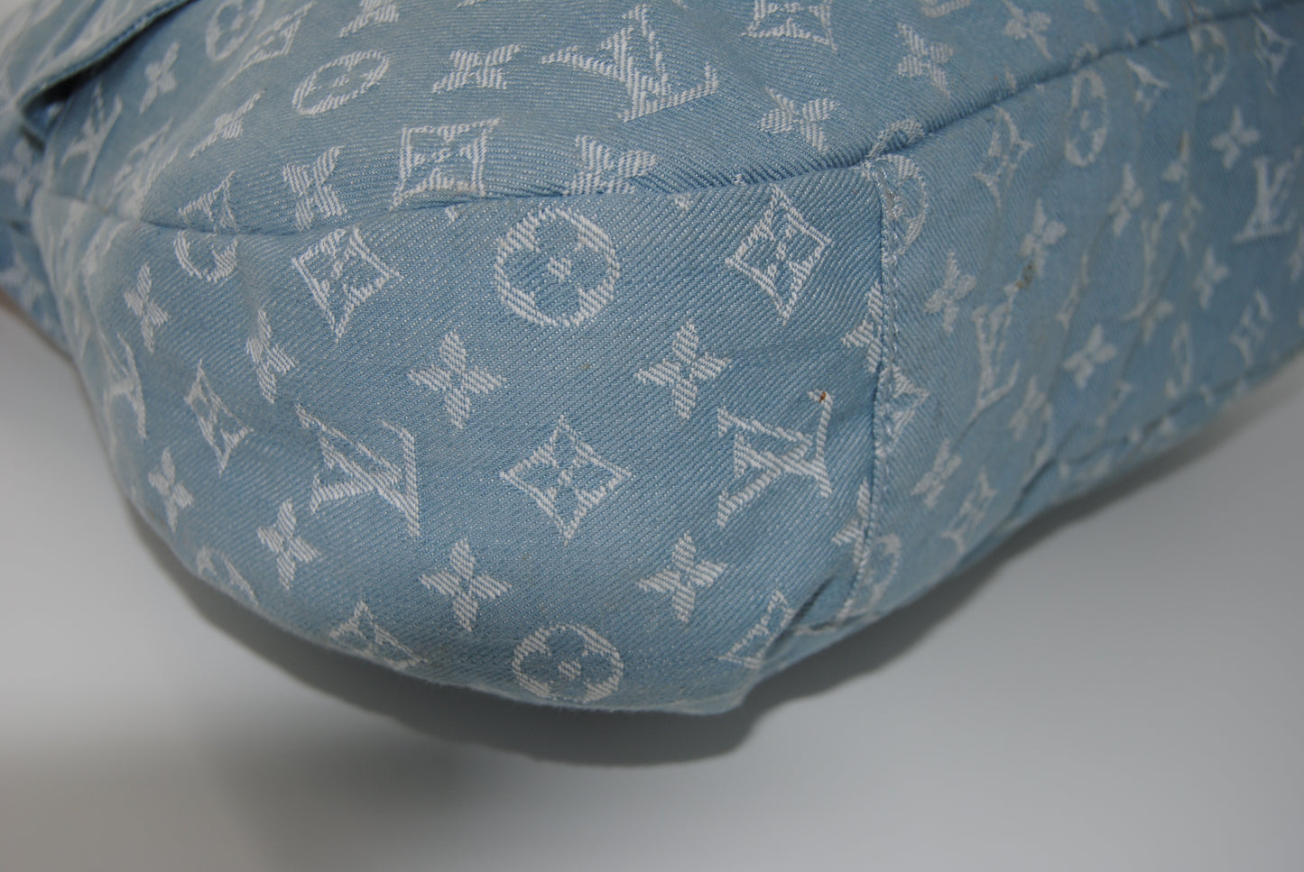 Louis Vuitton Monogram Denim Daily GM Blue Claire ToteBag