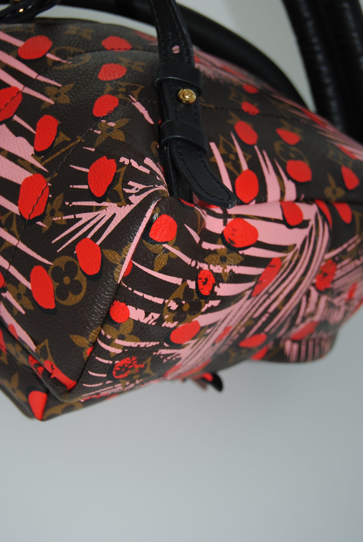 Louis Vuitton Monogram Jungle Dots Palm Springs Backpack PM Sugar Pink Poppy