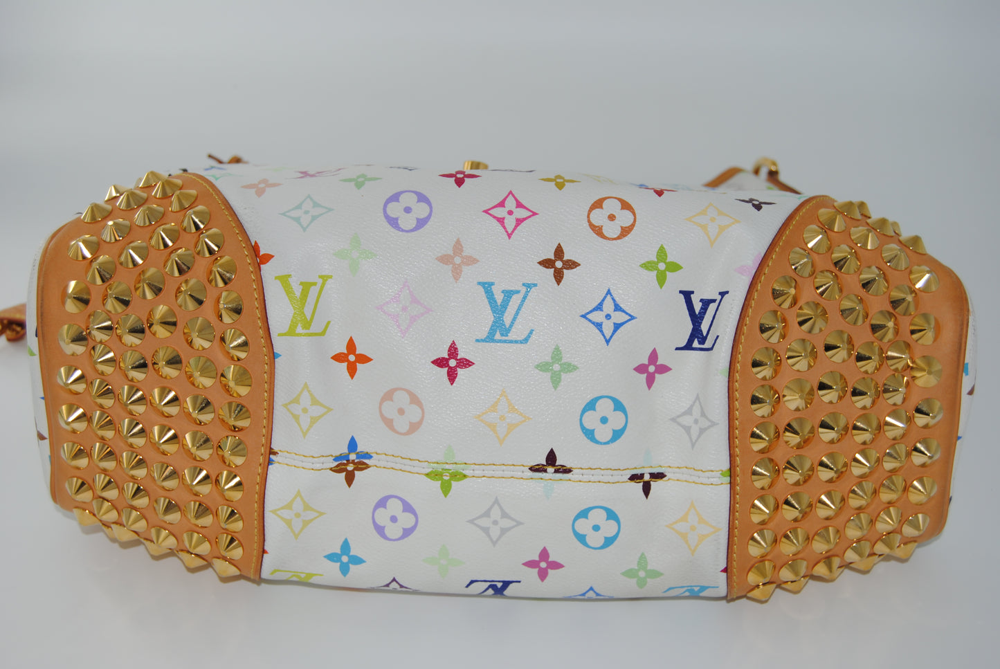 Louis Vuitton Monogram Multicolor Canvas Chrissie Hobo Bag White