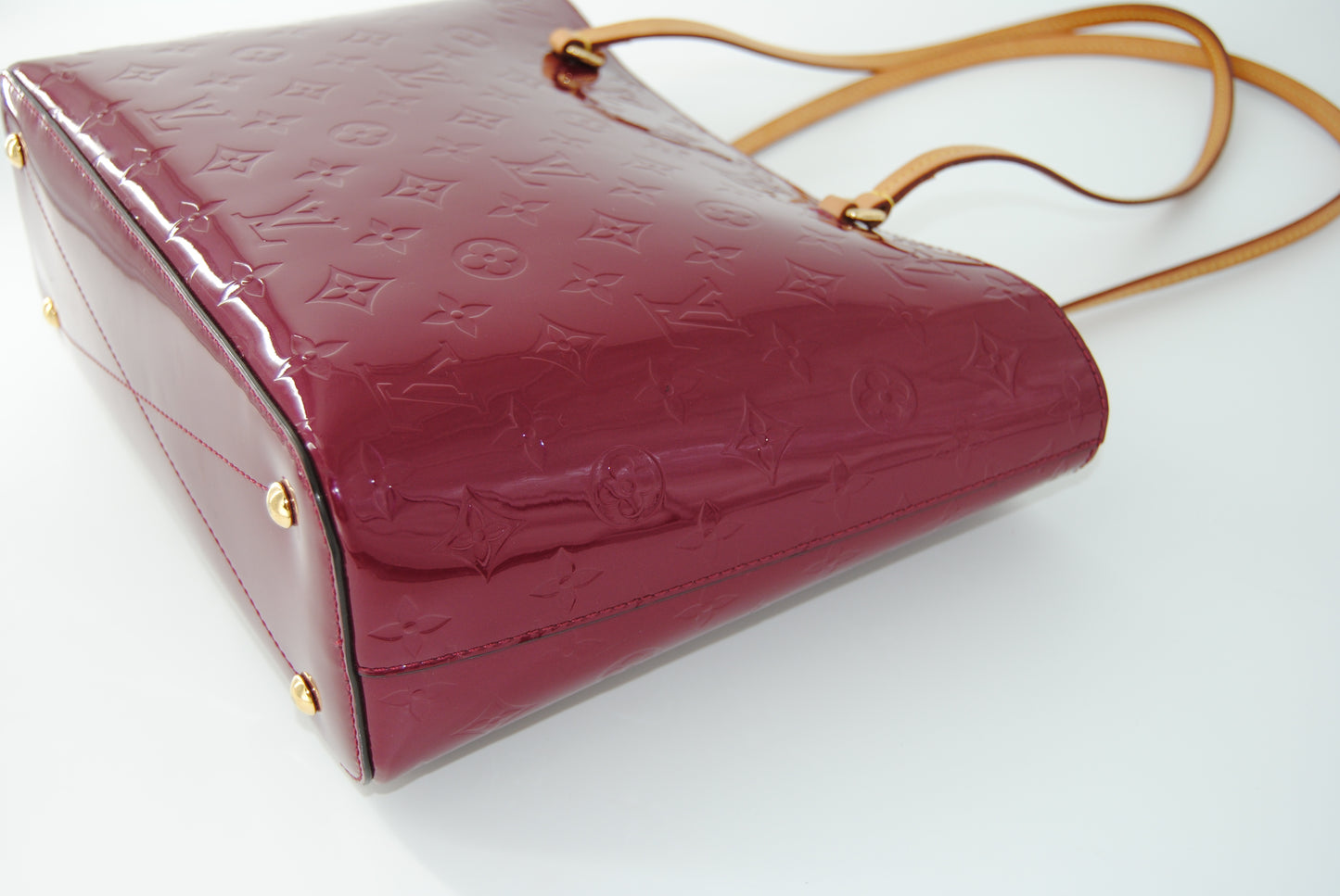 Louis Vuitton Monogram Vernis Long Beach Burgundy