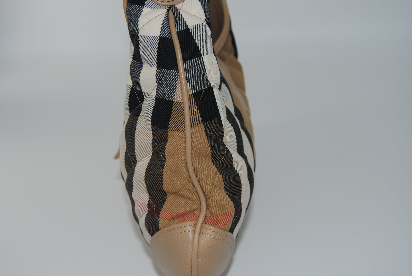 Burberry Beige Quilted House Check Canvas