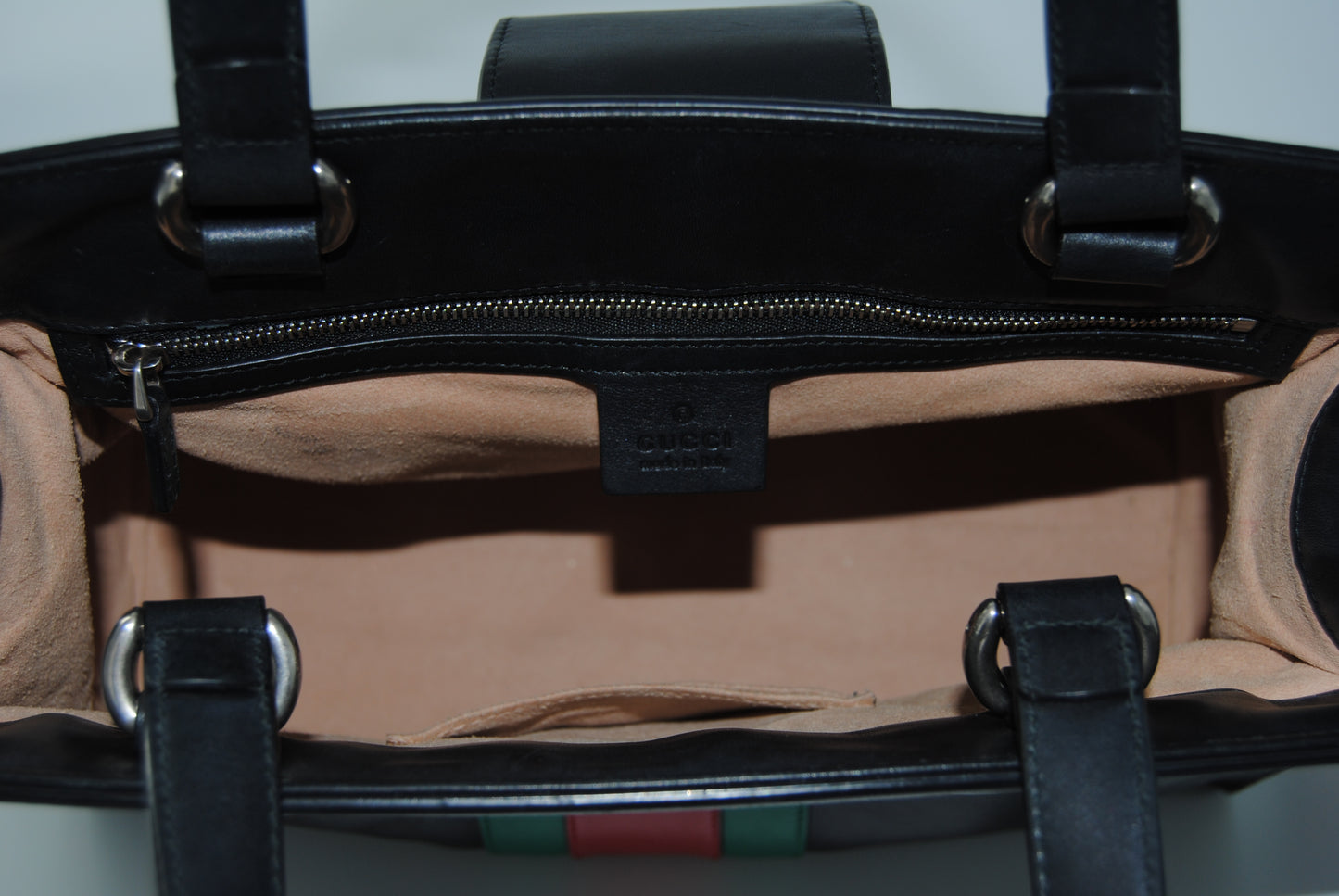 Gucci Web Dionysus Top Handle Bag Leather Large