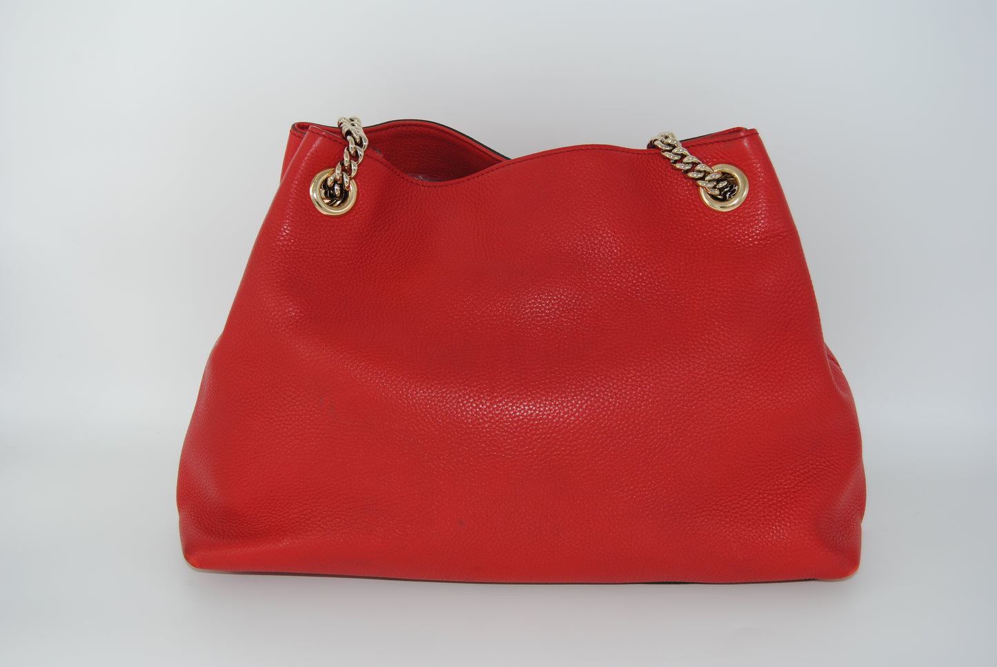 Gucci Soho Shoulder Bag Leather RED