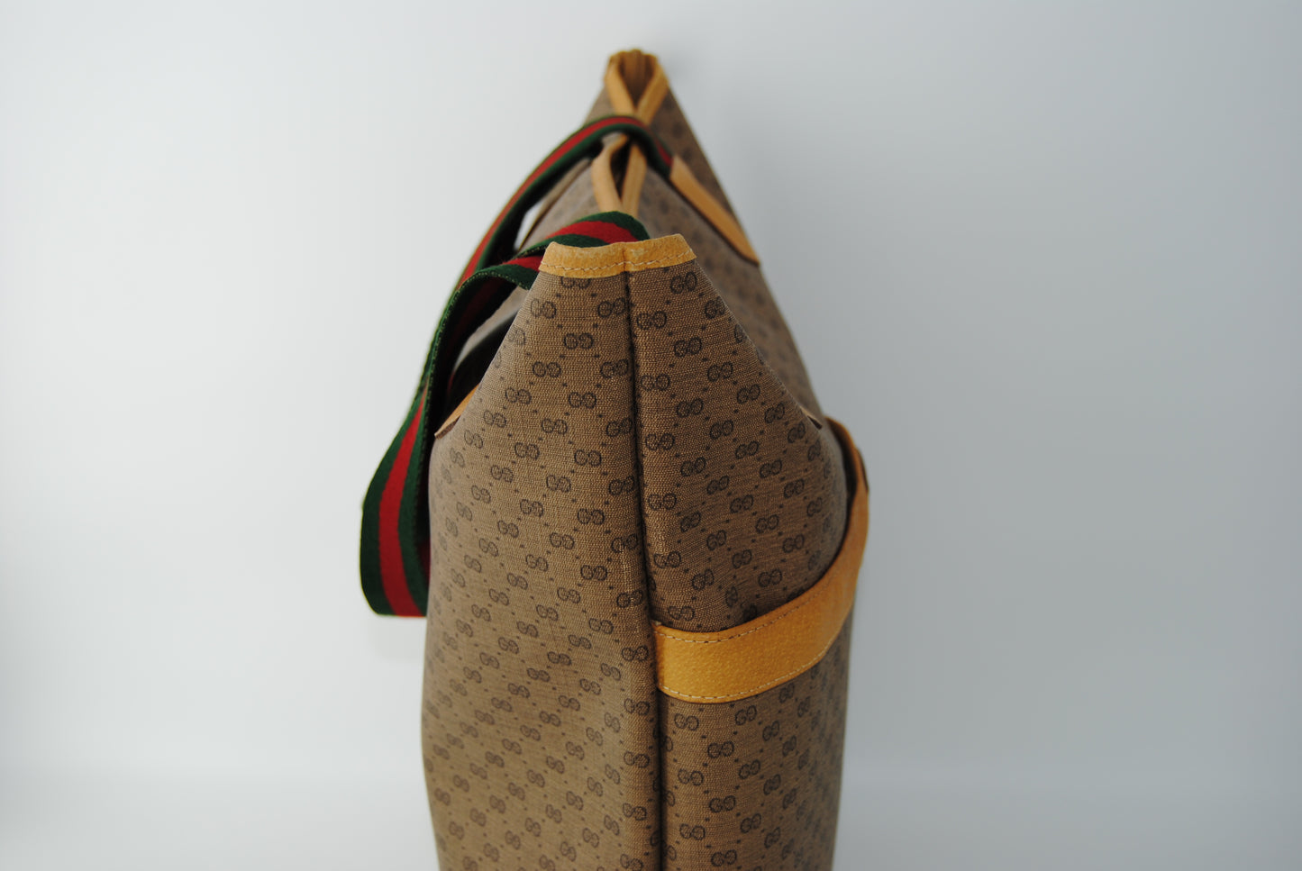 Gucci Vintage Supreme Tote Light Brown