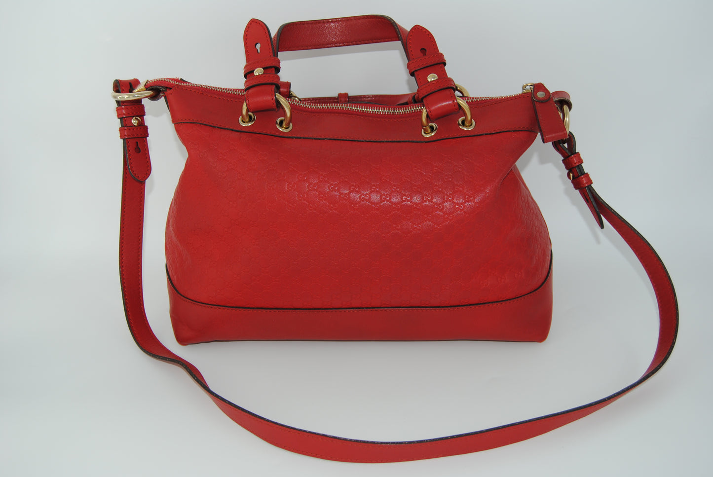 Gucci Micro Guccisima Leather Valentine Red