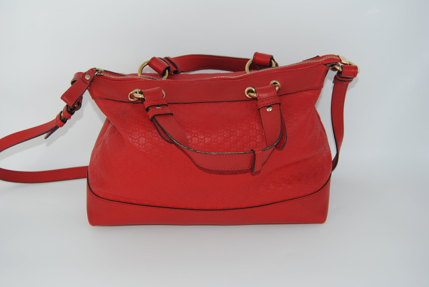 Gucci Micro Guccisima Leather Valentine Red