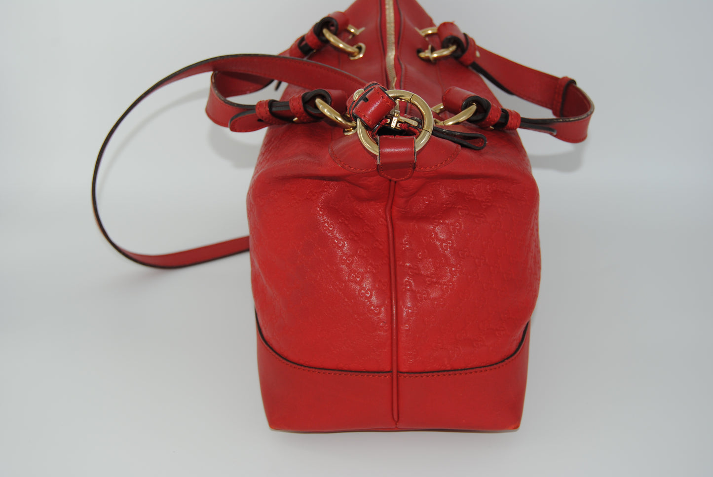 Gucci Micro Guccisima Leather Valentine Red