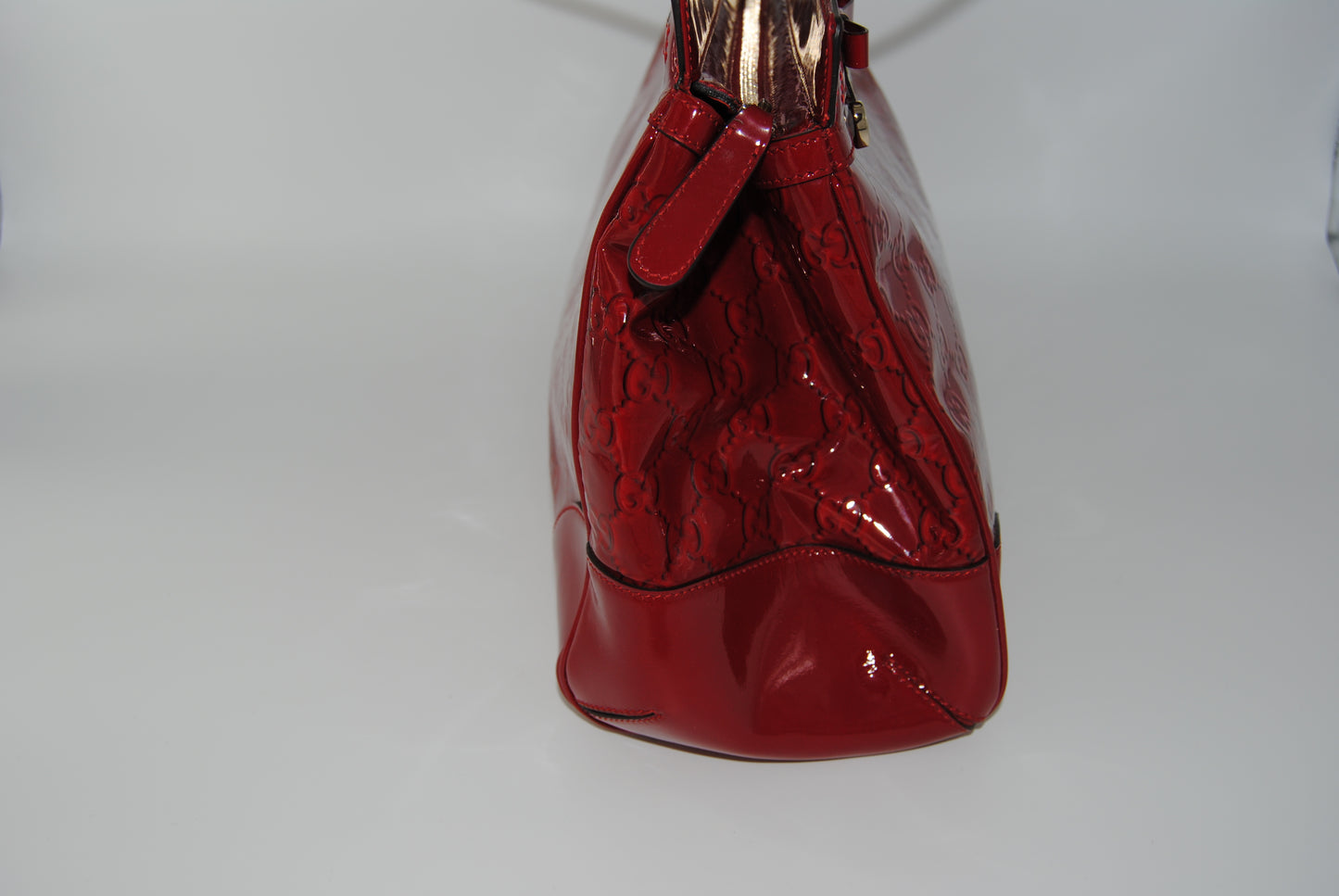 Gucci Red Guccissima Mayfair Patent Pre- Owned