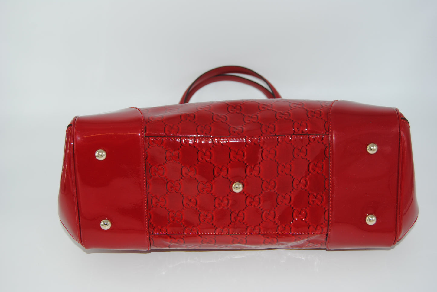 Gucci Red Guccissima Mayfair Patent Pre- Owned