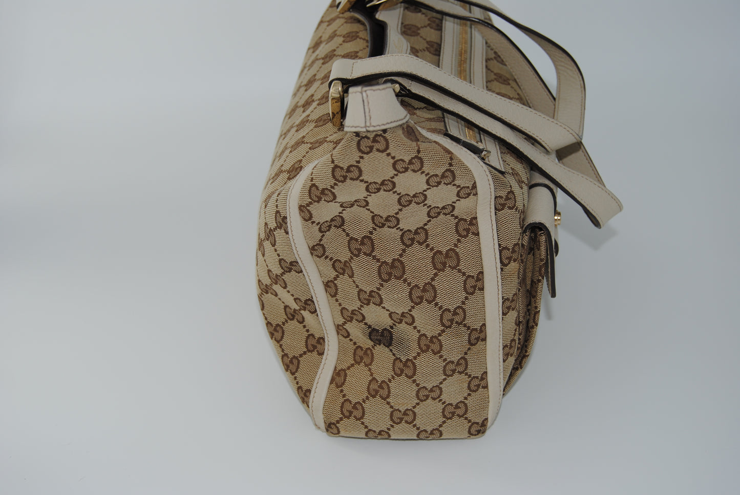 Gucci GG Canvas Abbey Brown Pre Owned