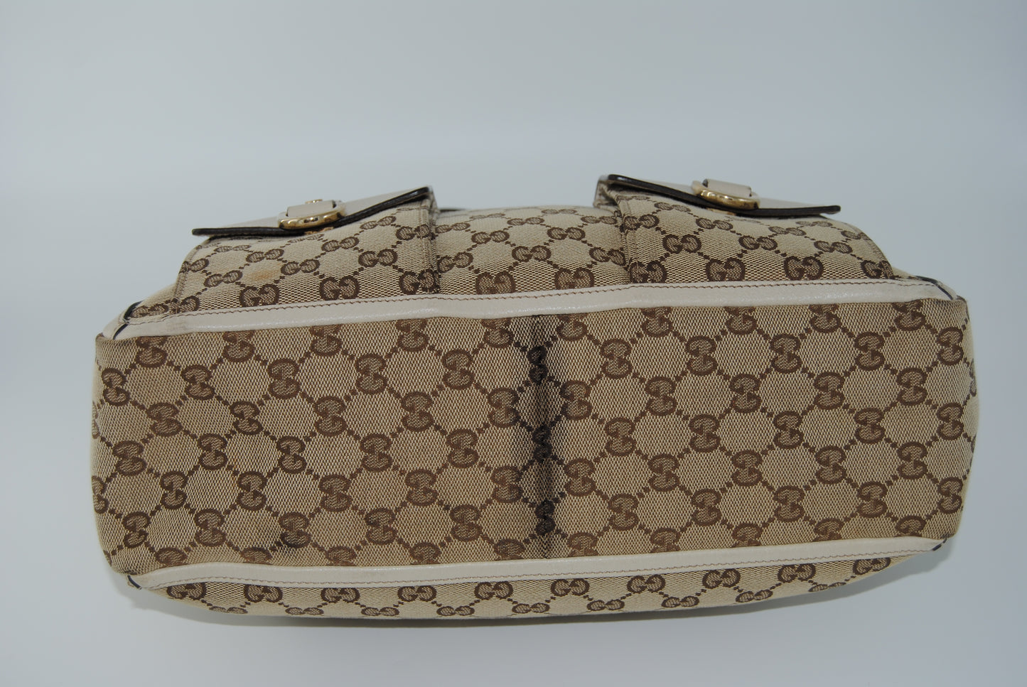 Gucci GG Canvas Abbey Brown Pre Owned
