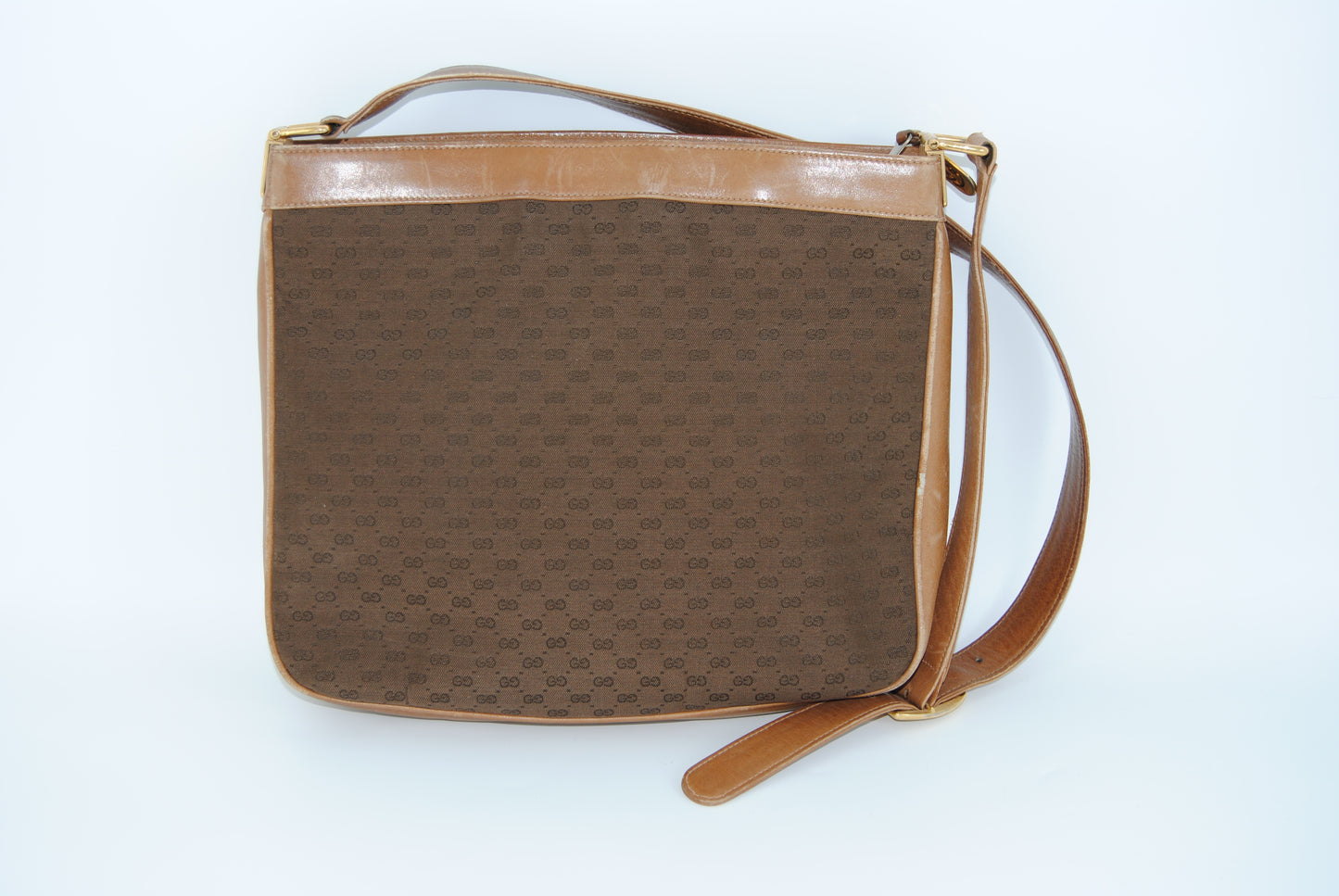 Gucci Canvas Micro GG Beige Marron