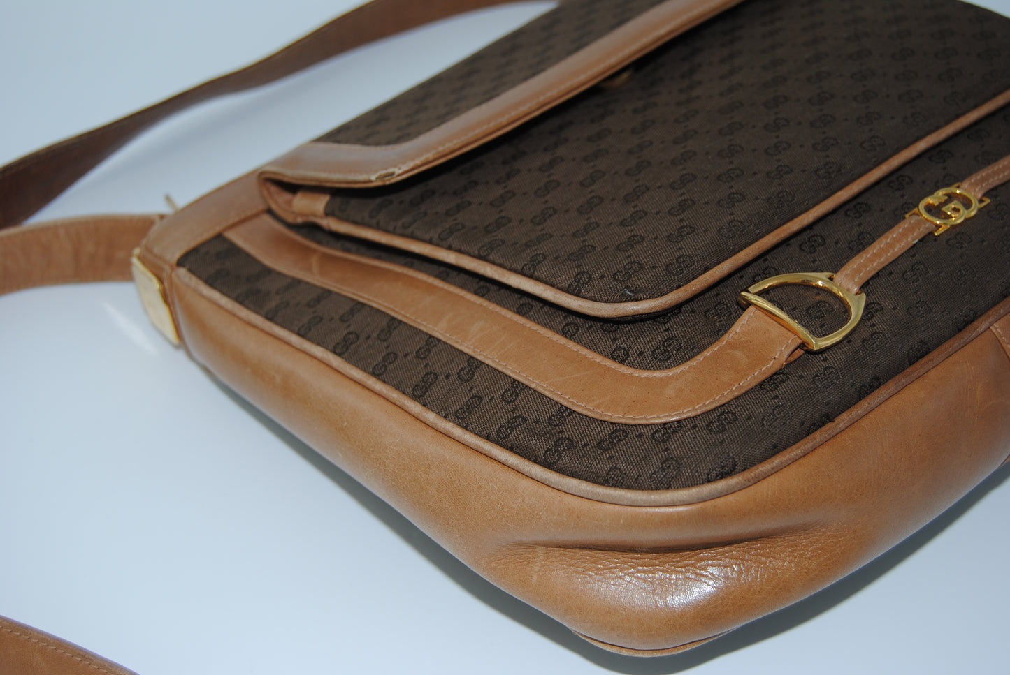Gucci Canvas Micro GG Beige Marron
