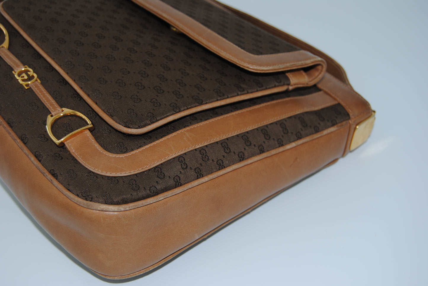 Gucci Canvas Micro GG Beige Marron