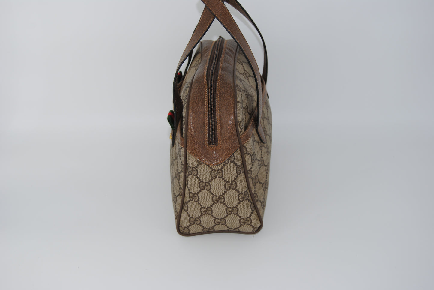 Gucci GG Canvas Sherry Line Beige Pre Owned