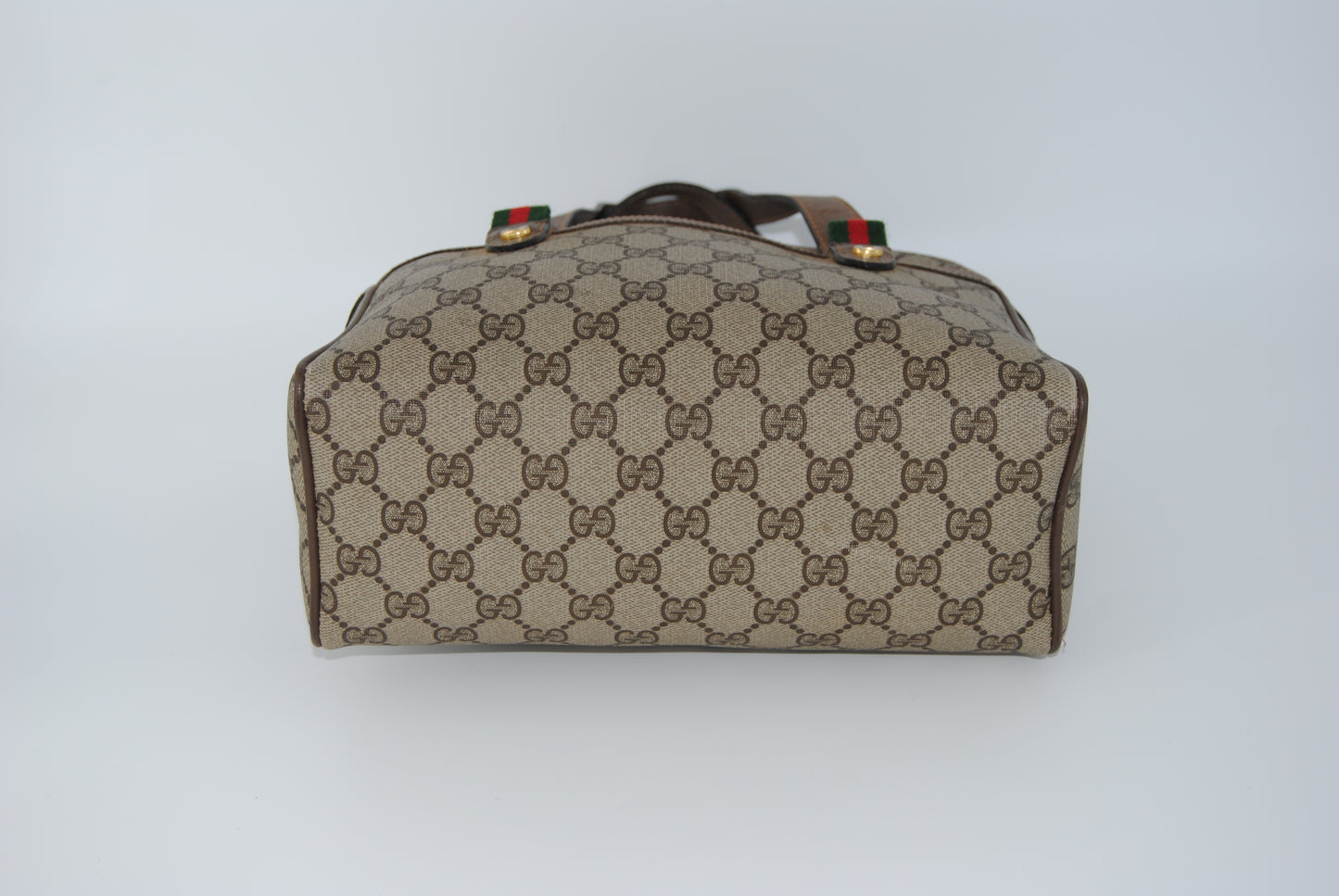 Gucci GG Canvas Sherry Line Beige Pre Owned