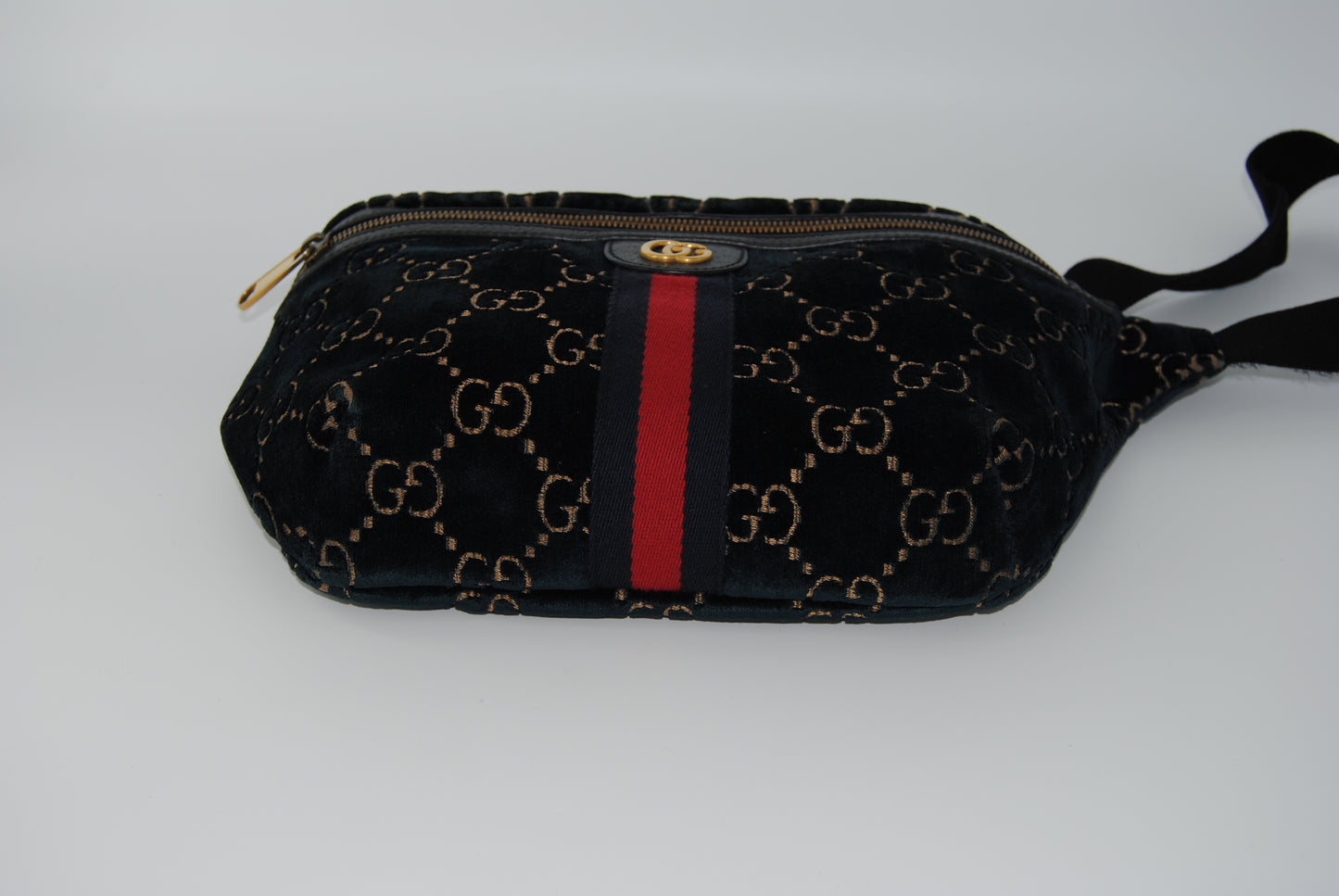 Gucci Belt Bag GG Velvet Blue