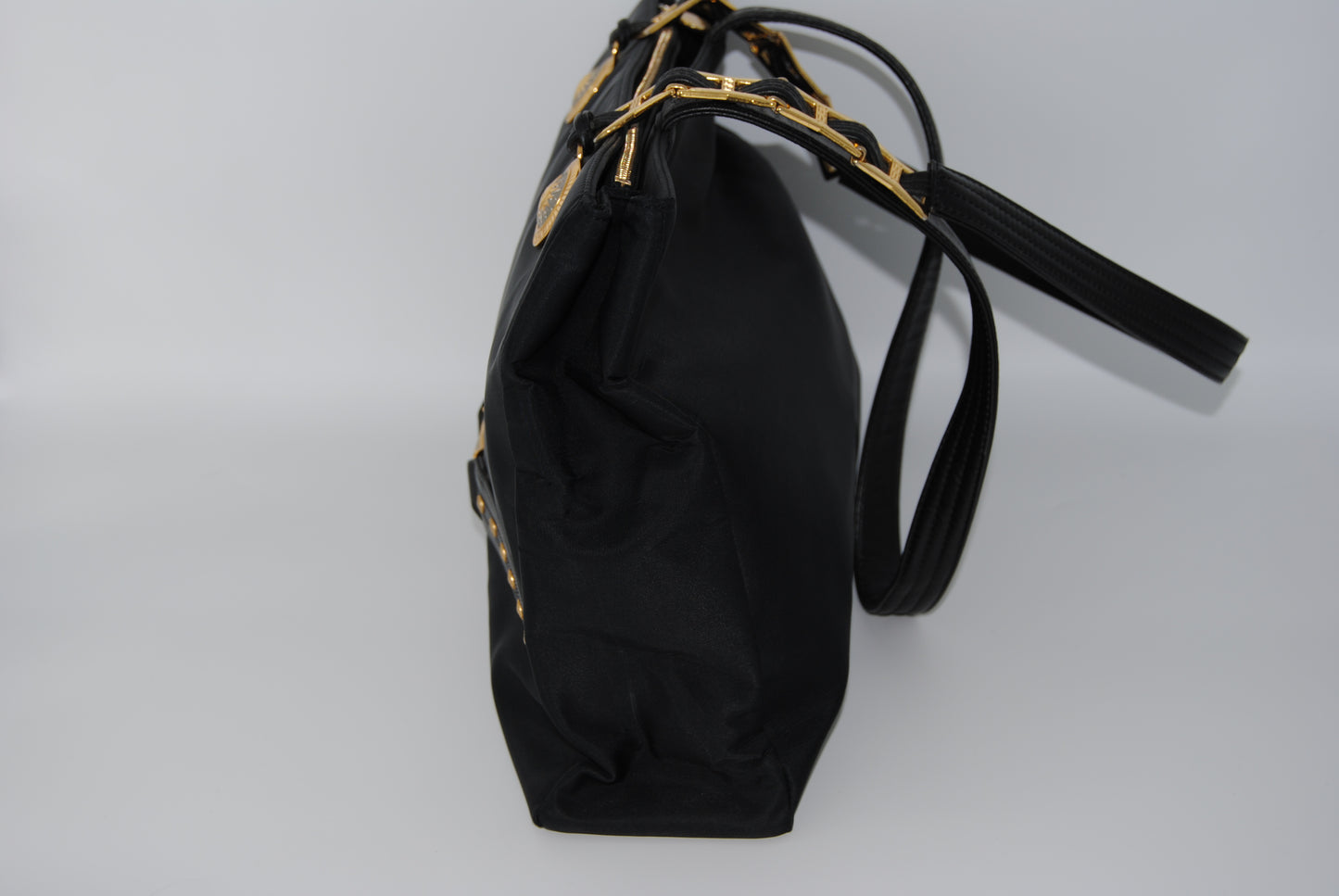 Gianni Versace Large Black Nylon Vintage