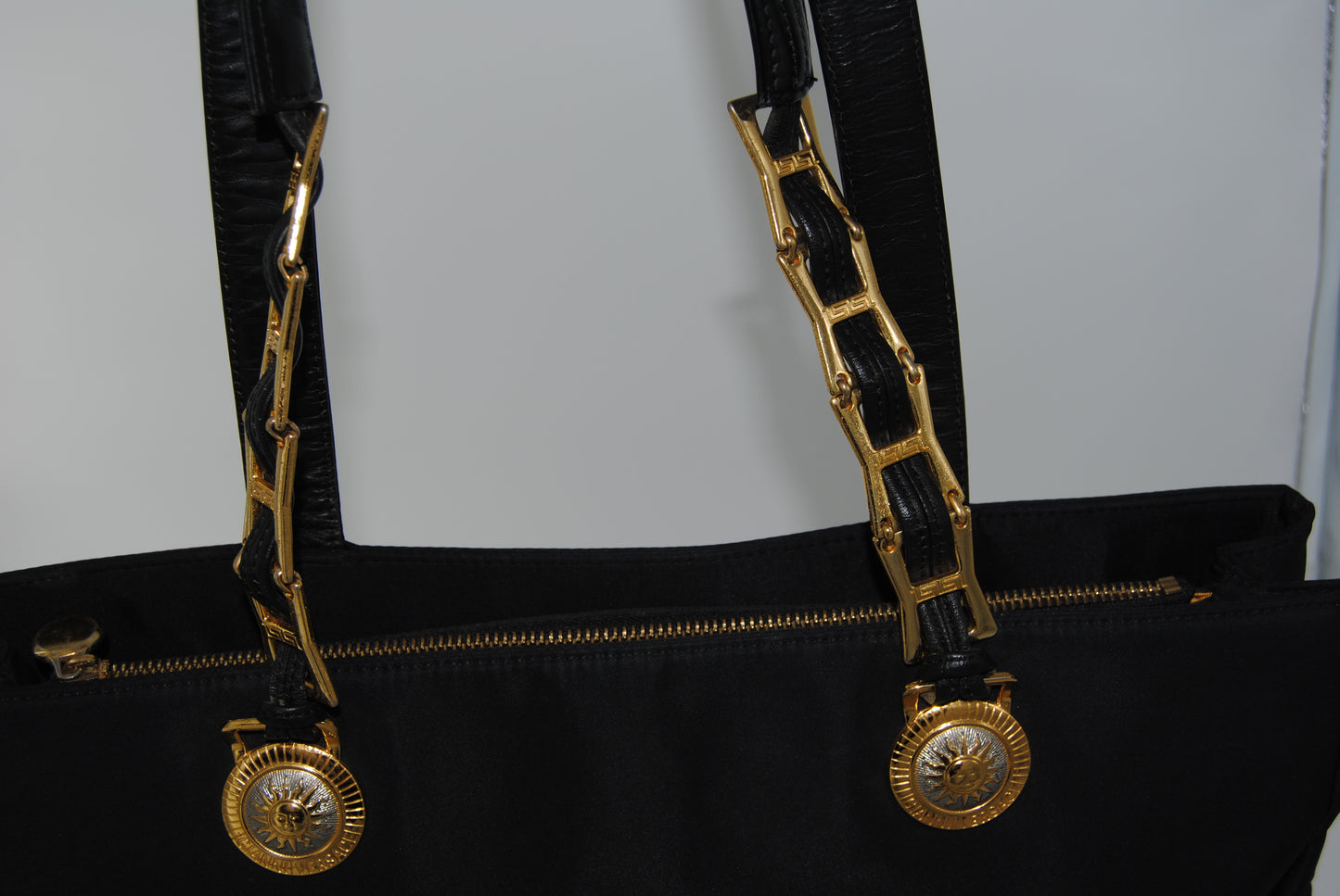 Gianni Versace Large Black Nylon Vintage