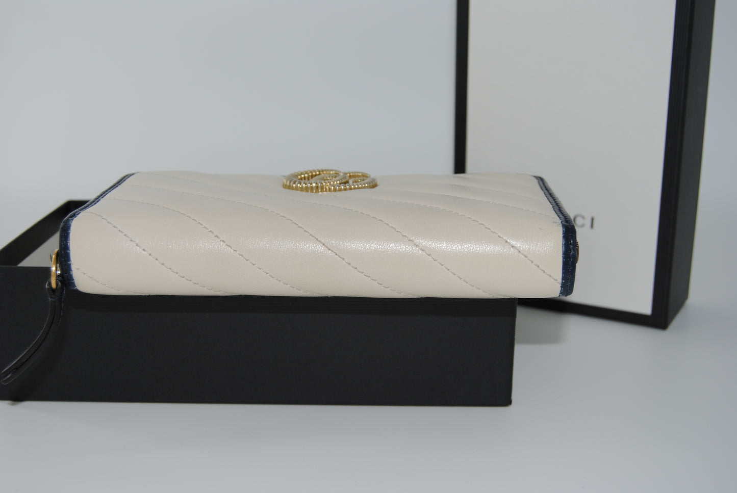 Gucci GG Marmont Double G logo Wristlet Wallet Pre Owned
