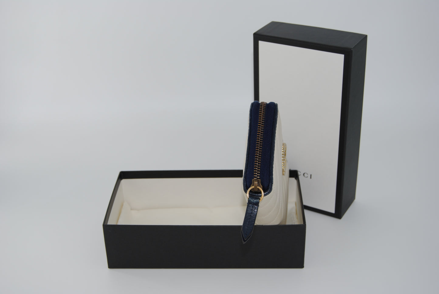 Gucci GG Marmont Double G logo Wristlet Wallet Pre Owned