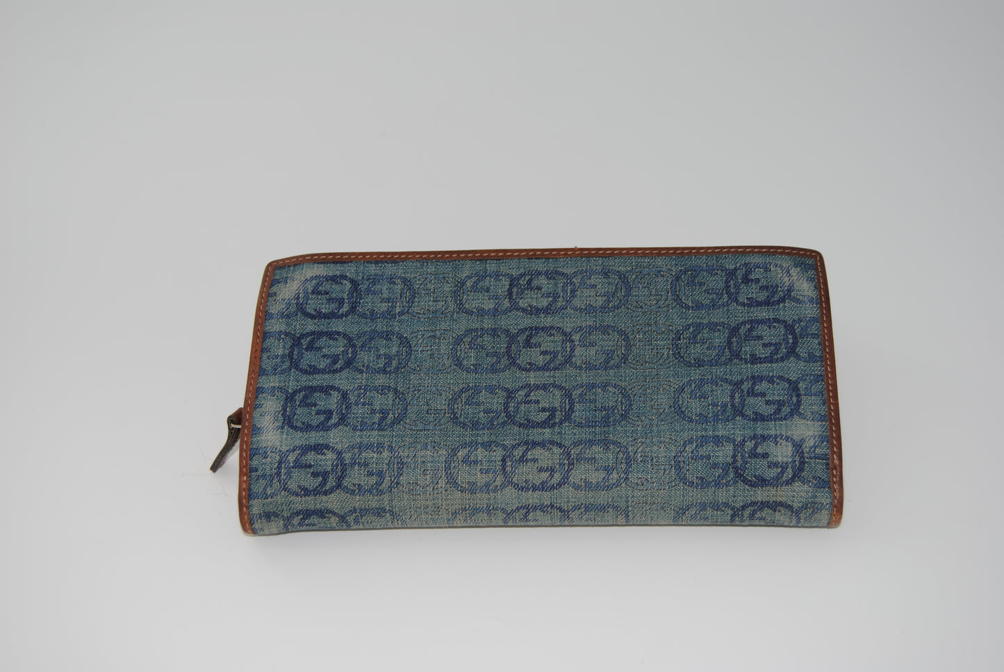 Gucci Denim Wallet Pre Owned