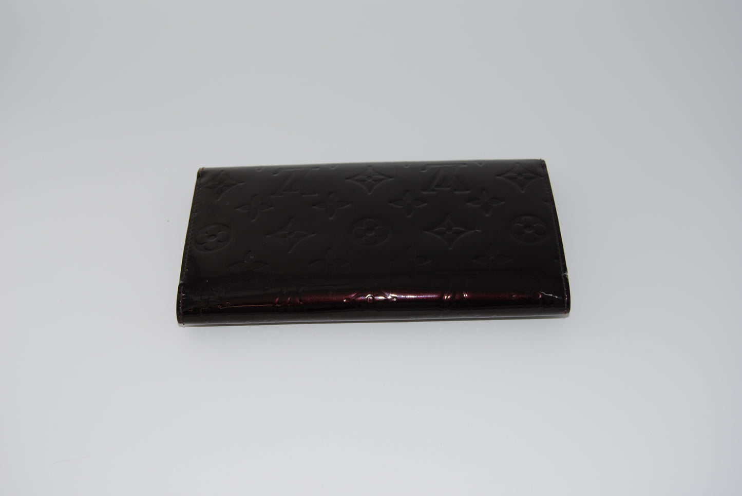 Louis Vuitton Monogram Vernis Amarante Sarah Wallet