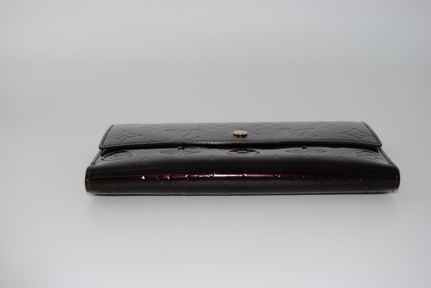 Louis Vuitton Monogram Vernis Amarante Sarah Wallet