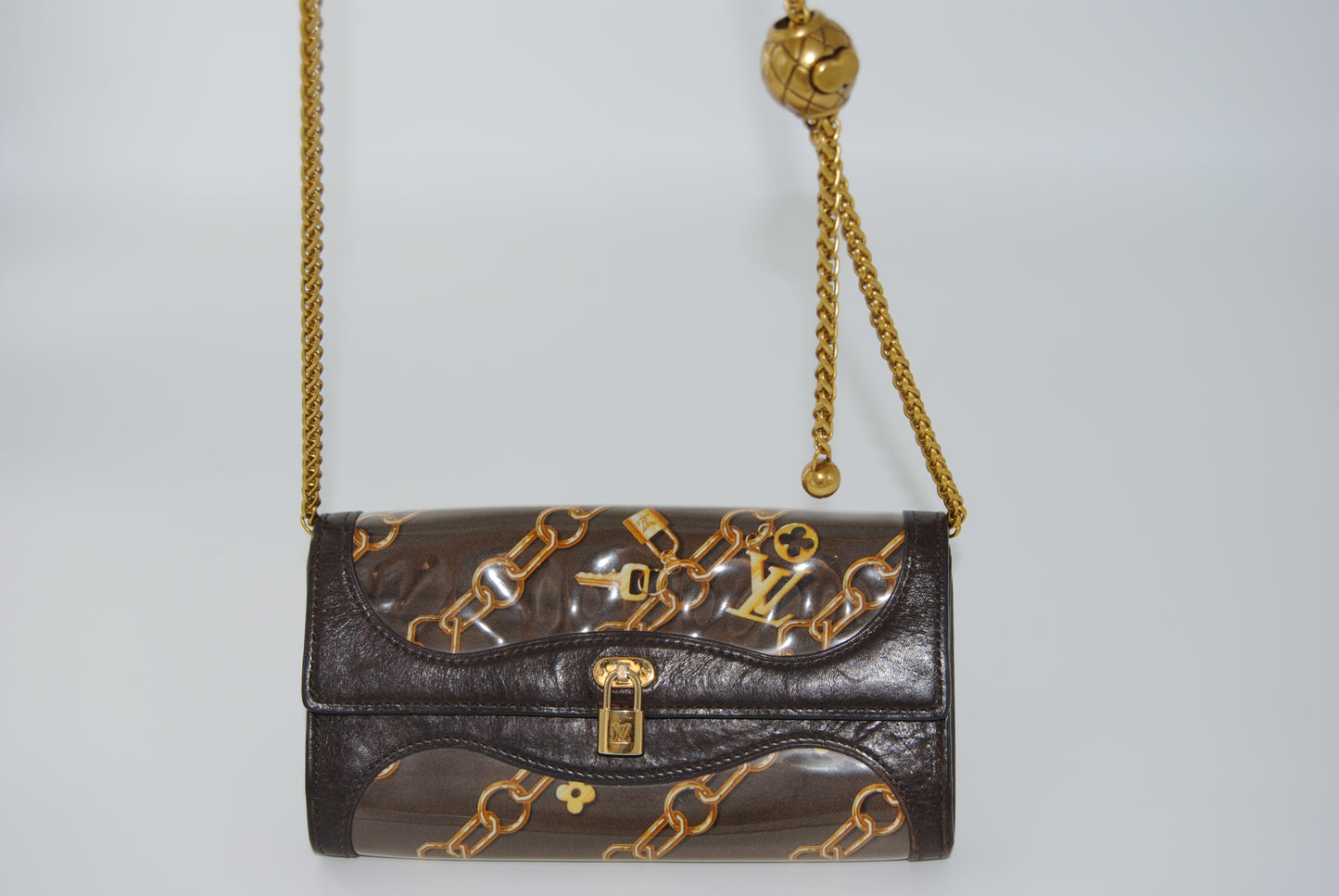 Louis Vuitton Monogram Charms Porte-Monnaie Wallet Brown Pre Owned