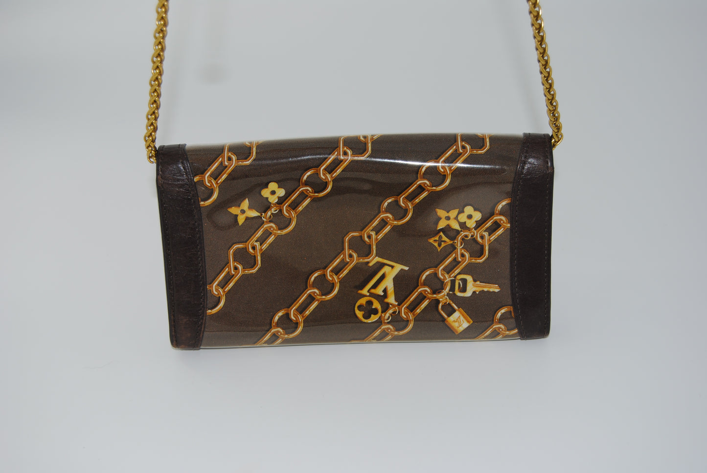 Louis Vuitton Monogram Charms Porte-Monnaie Wallet Brown Pre Owned