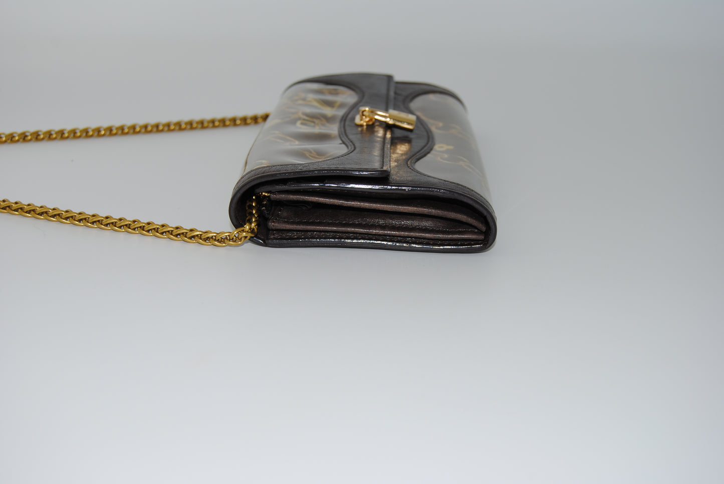 Louis Vuitton Monogram Charms Porte-Monnaie Wallet Brown Pre Owned
