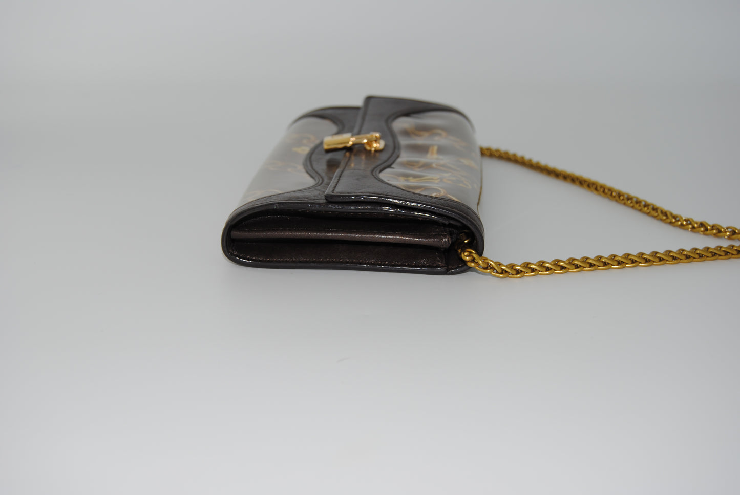 Louis Vuitton Monogram Charms Porte-Monnaie Wallet Brown Pre Owned