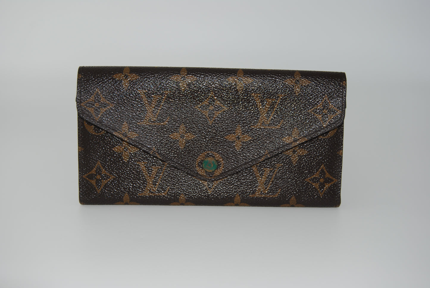 Louis Vuitton Monogram Emilie Wallet Green Pre Owned