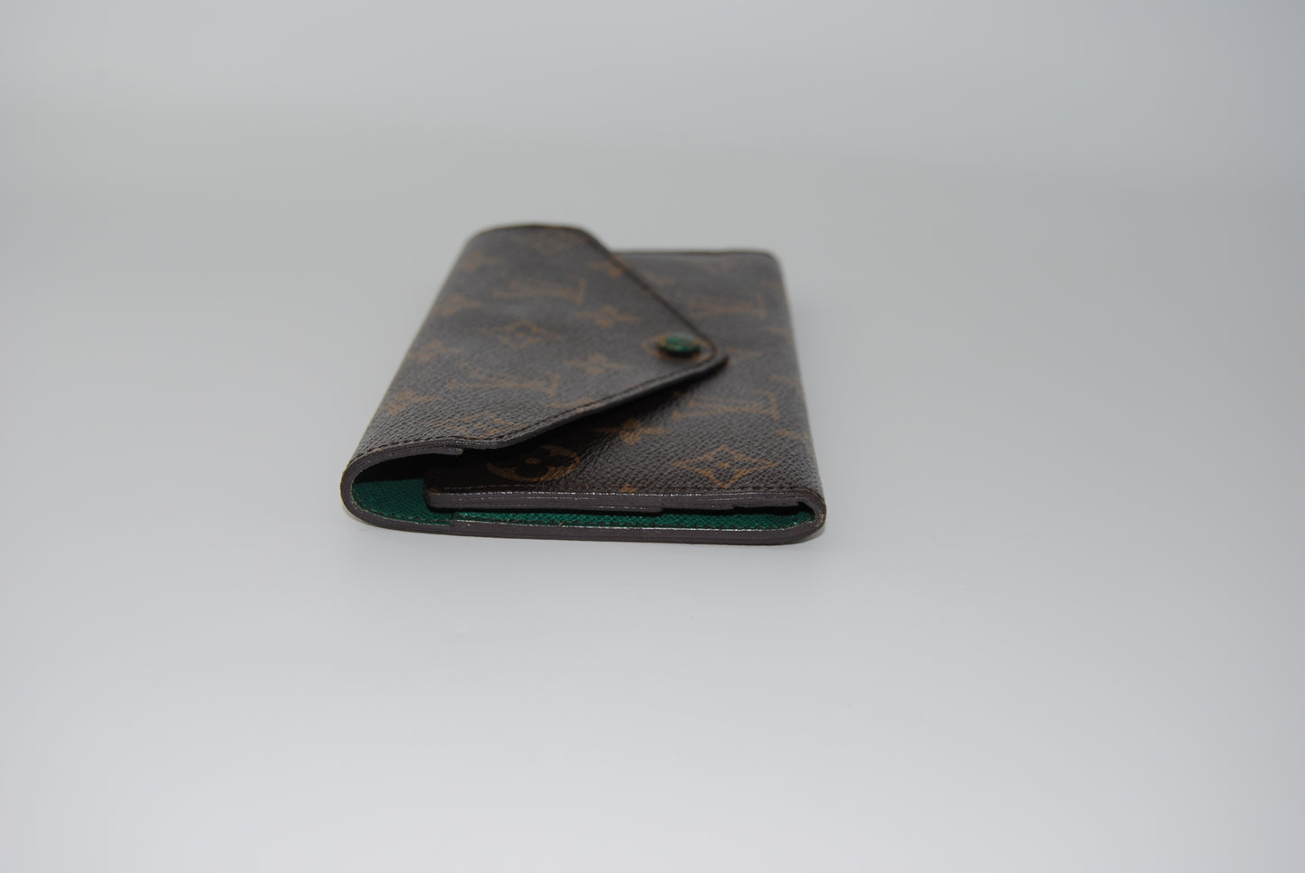 Louis Vuitton Monogram Emilie Wallet Green Pre Owned