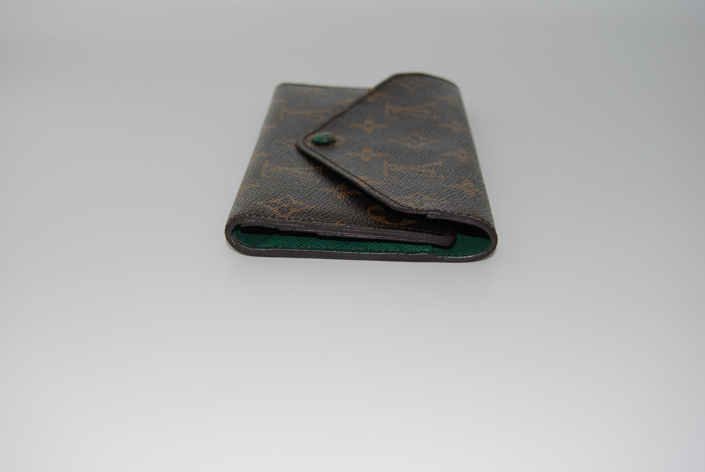 Louis Vuitton Monogram Emilie Wallet Green Pre Owned
