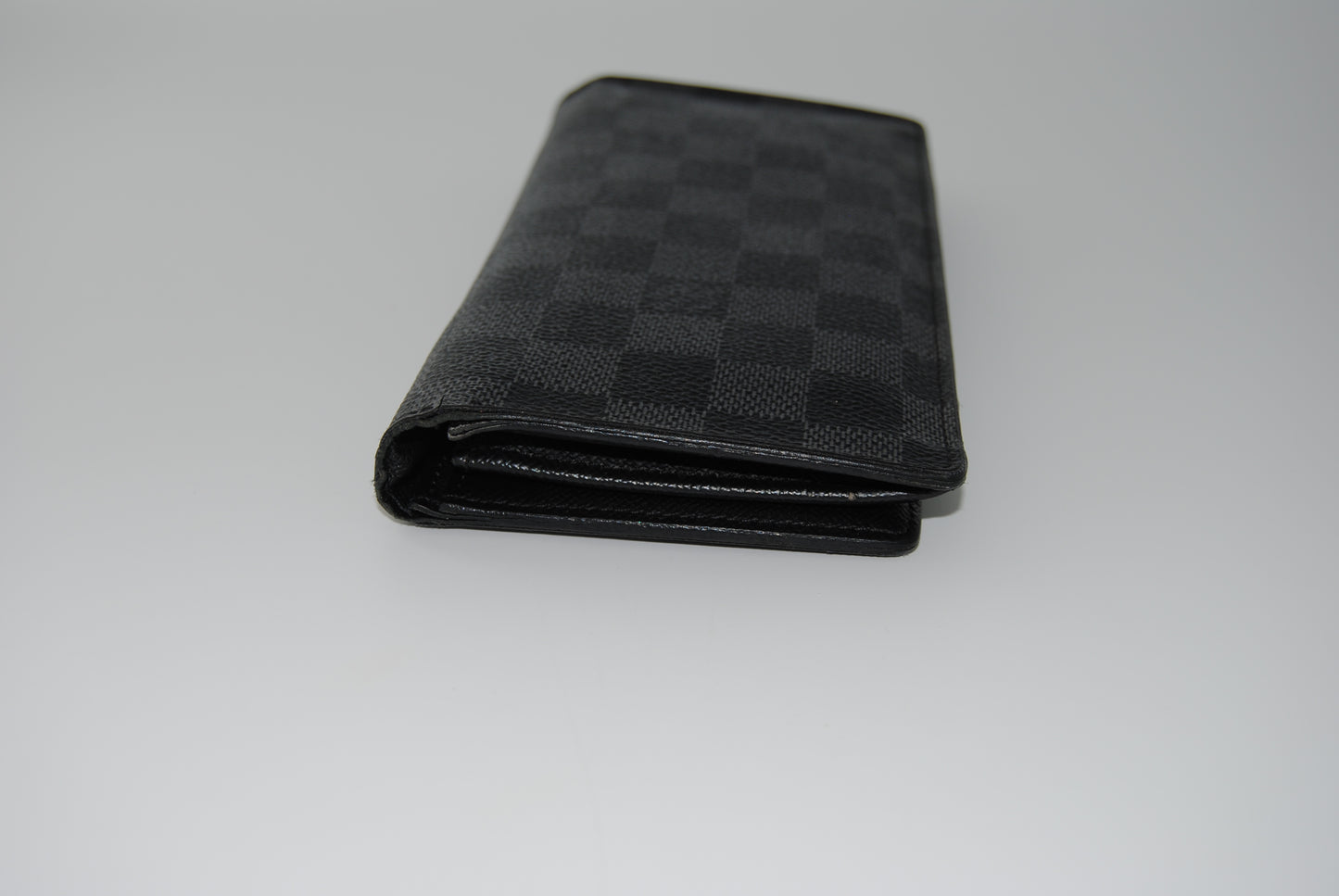 Louis Vuitton Portefeuille Brazza Long Wallet Damier Graphite Gray Black