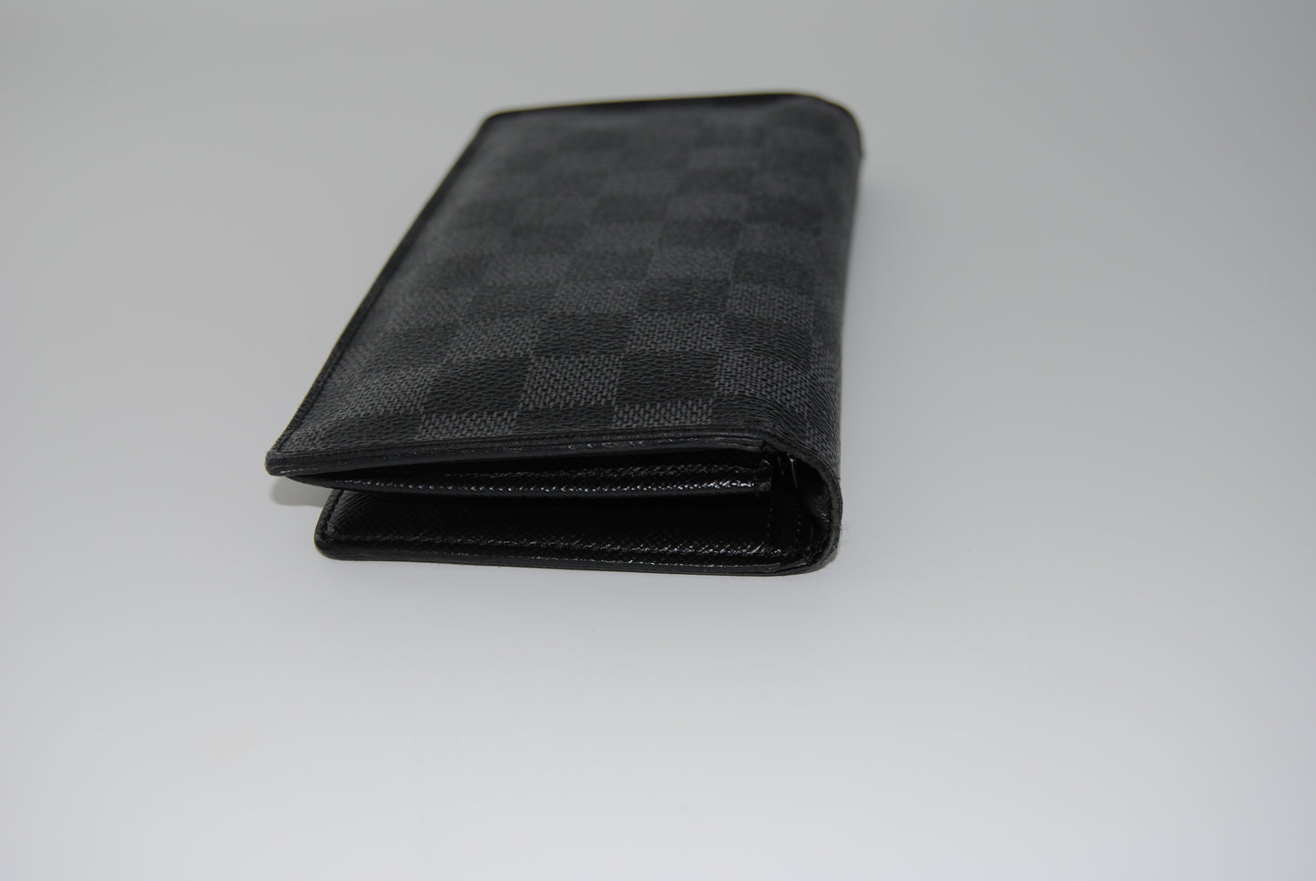 Louis Vuitton Portefeuille Brazza Long Wallet Damier Graphite Gray Black