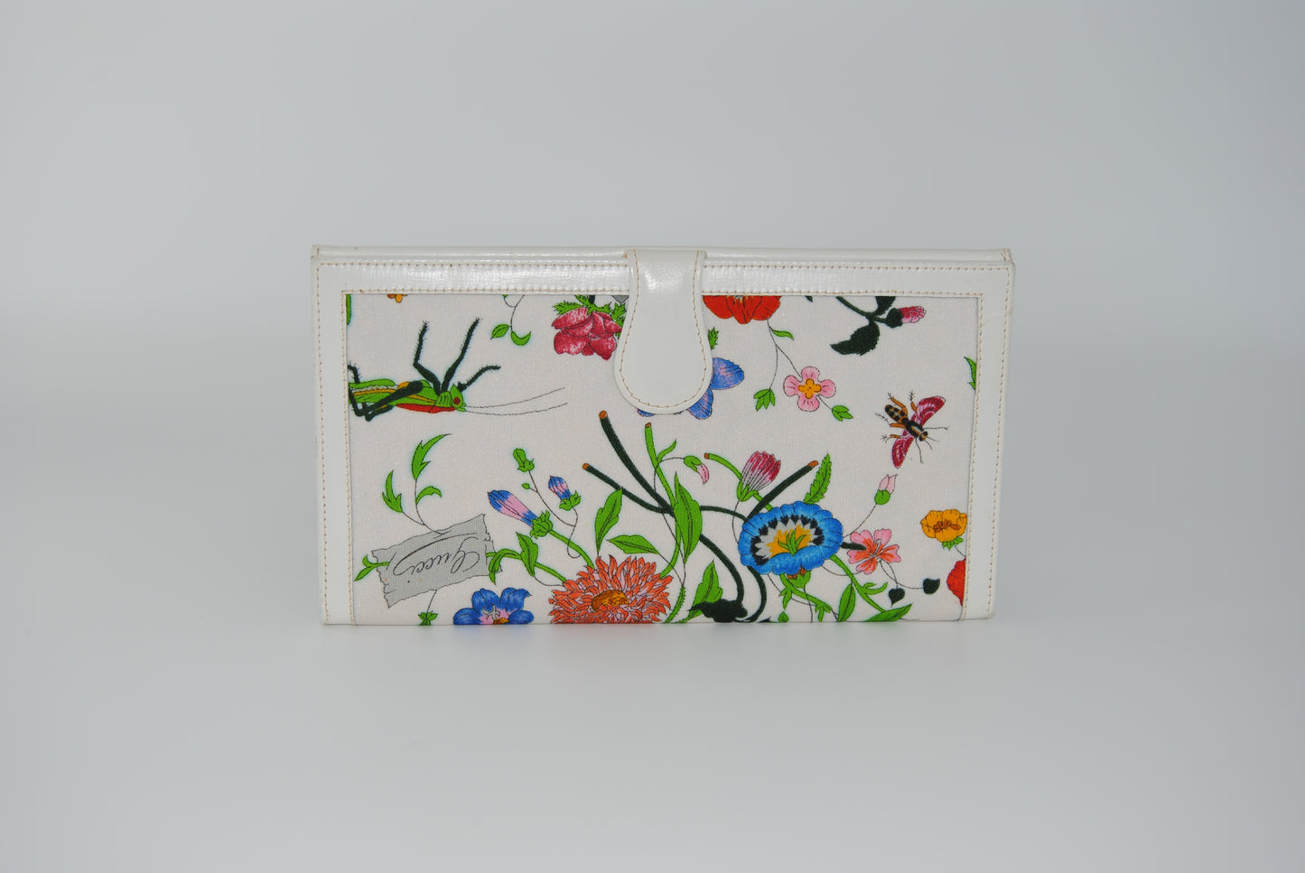 Gucci Long Wallet Floral Ivory