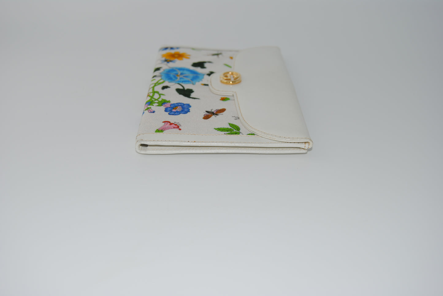 Gucci Long Wallet Floral Ivory