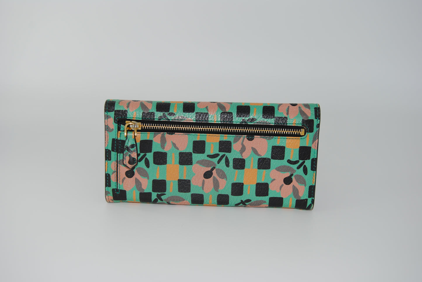 Prada 2000 Madras St Pense BIfold Long wallet