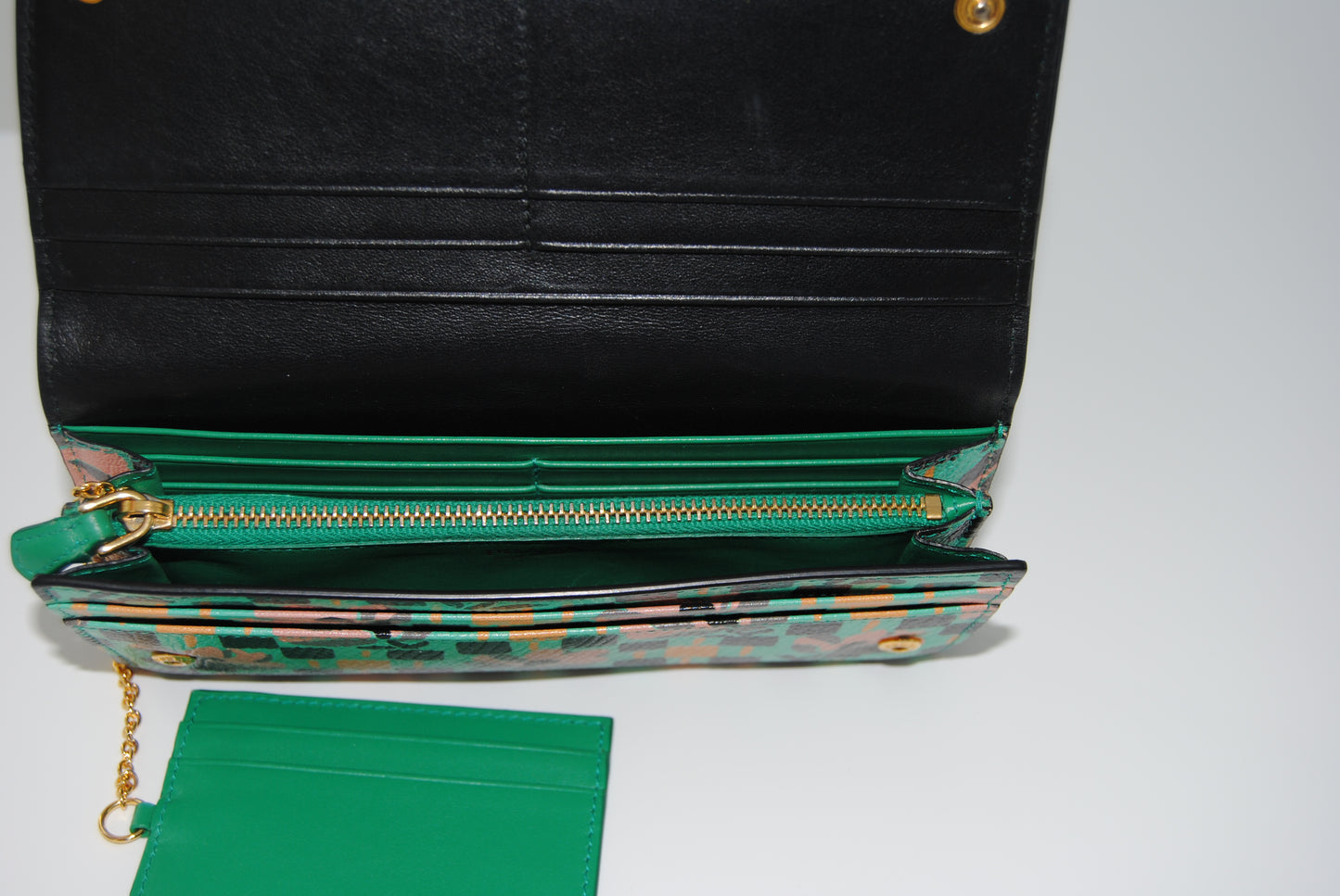 Prada 2000 Madras St Pense BIfold Long wallet