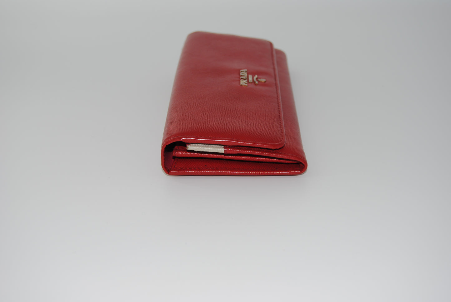 Prada Fuoco Saffiano Metal Leather Continental Wallet