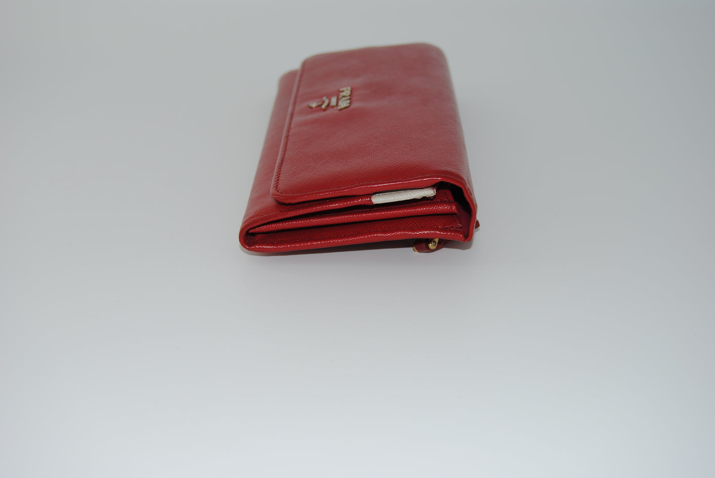Prada Fuoco Saffiano Metal Leather Continental Wallet