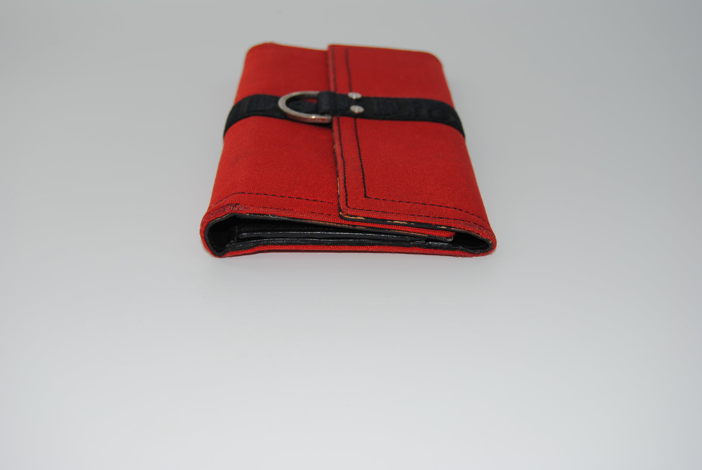 Dior Vintage Red Cloth Wallet