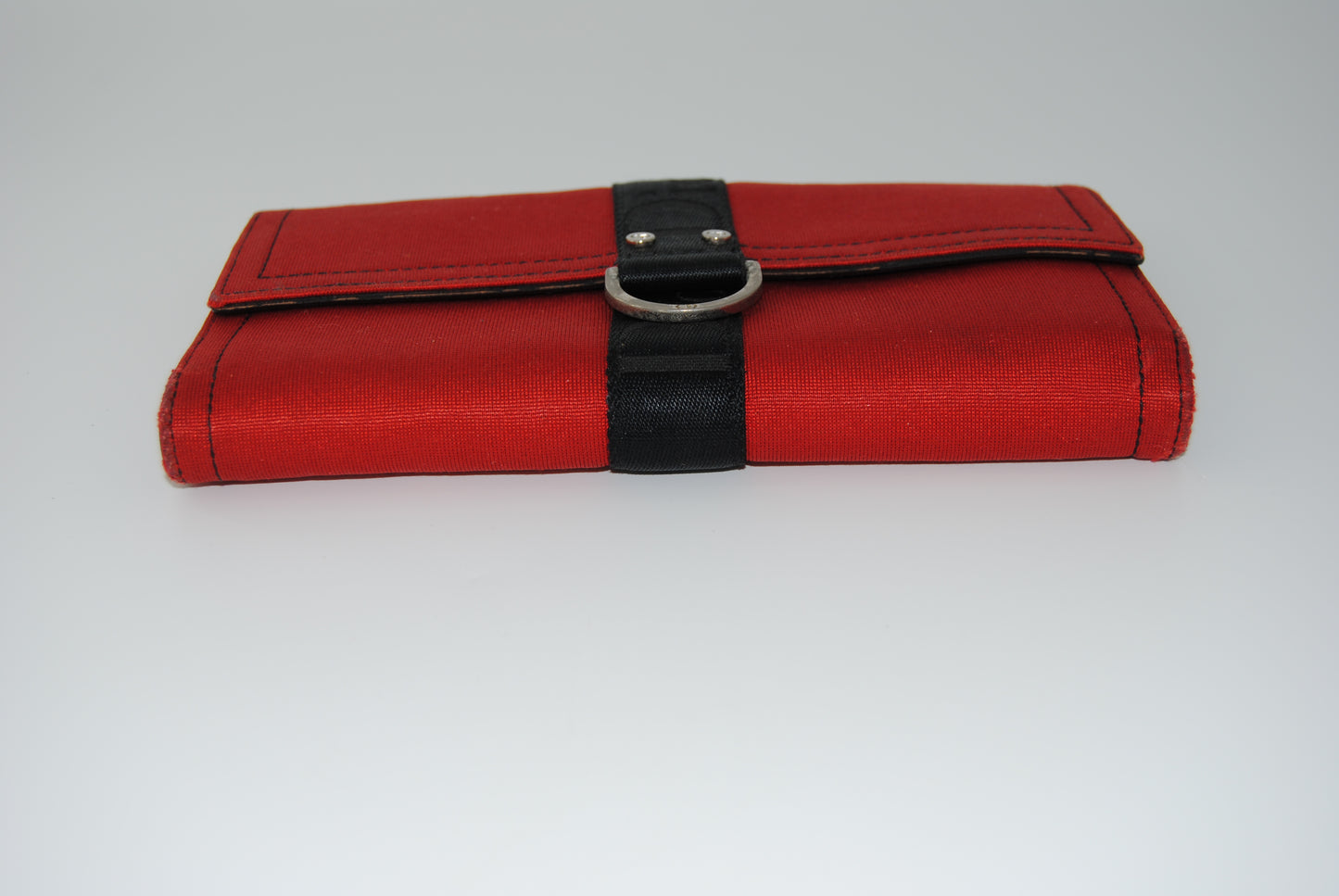 Dior Vintage Red Cloth Wallet