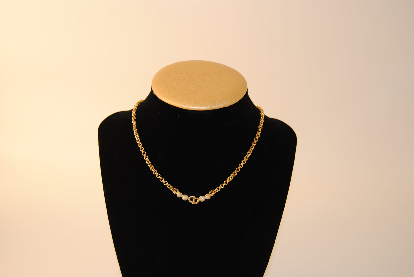 Christian Dior Logo Necklace