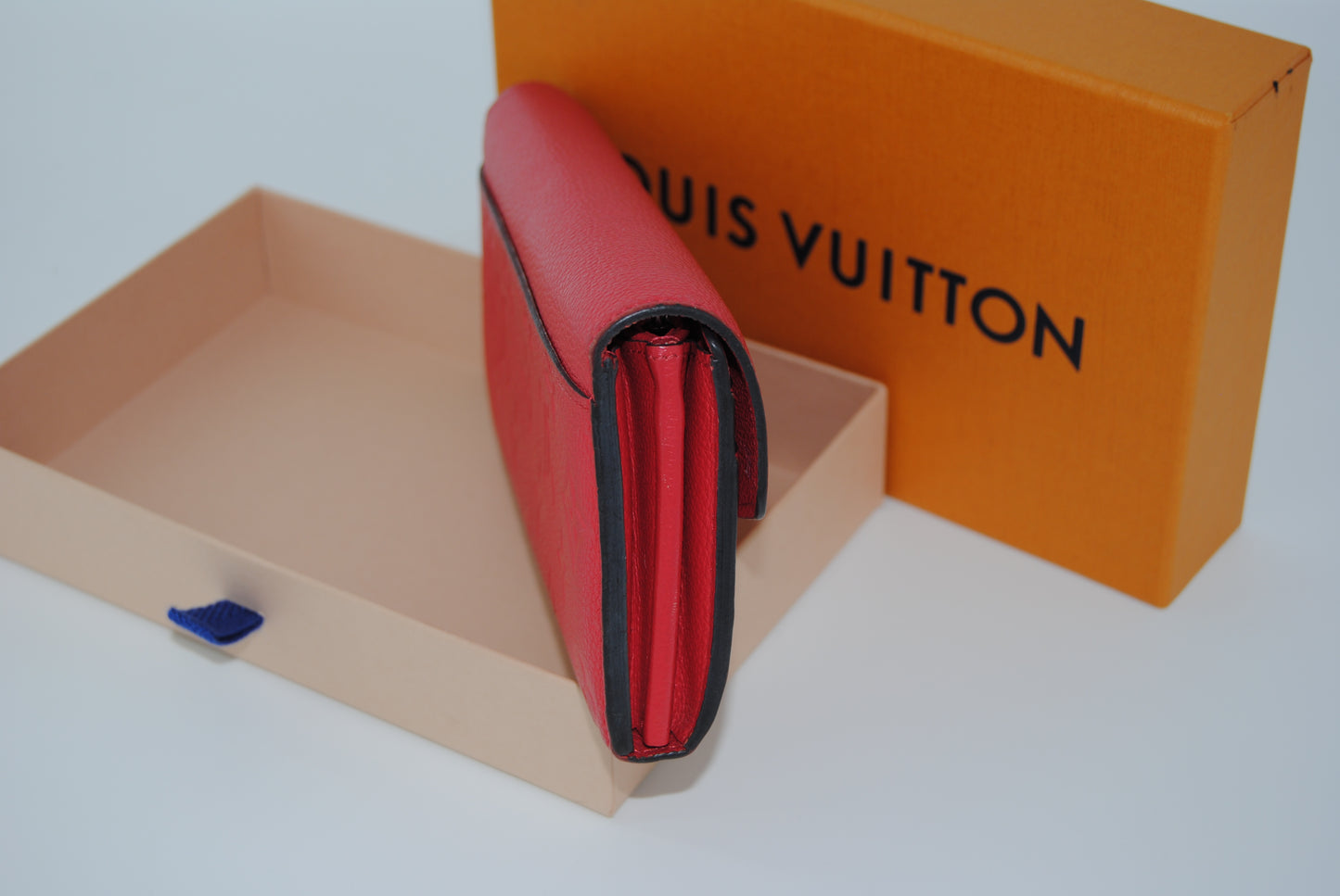 Louis Vuitton Cerise Monogram Empreinte Leather Sarah NM Wallet