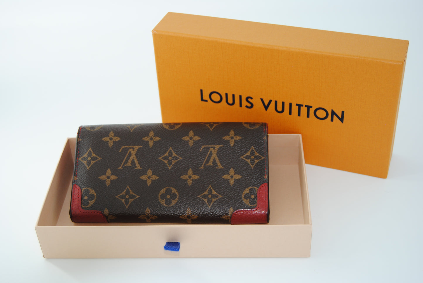 Monogram Red Portefeuille Sarah Retiro