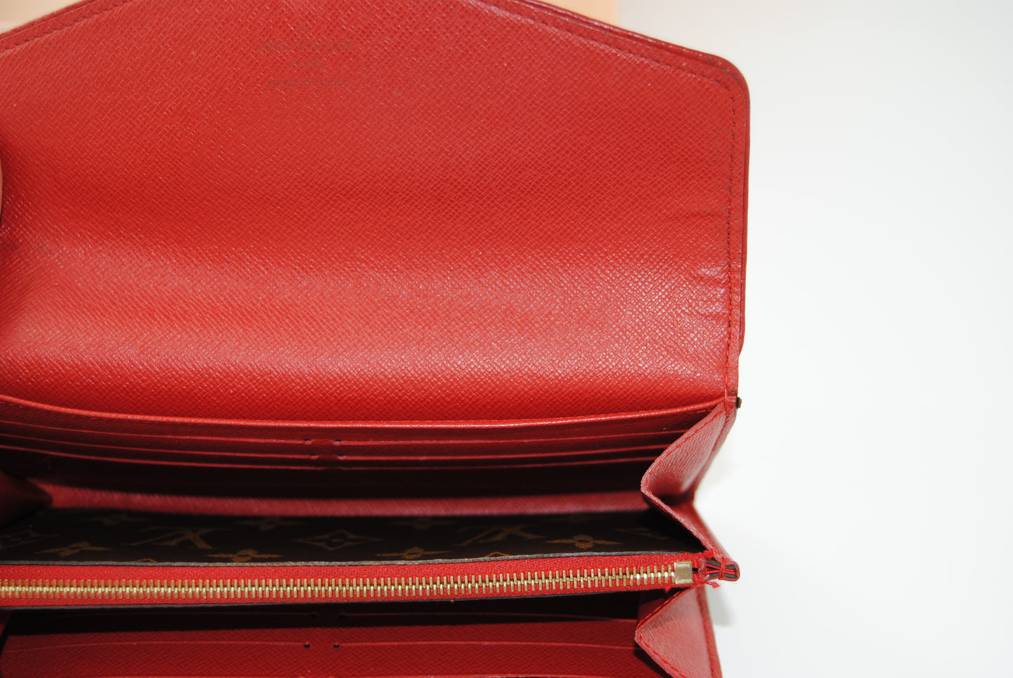 Monogram Red Portefeuille Sarah Retiro